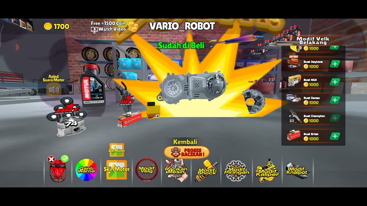 RACIKAN MESIN VARIO ROBOT 250CC | HEREX SIMULATOR INDONESIA 