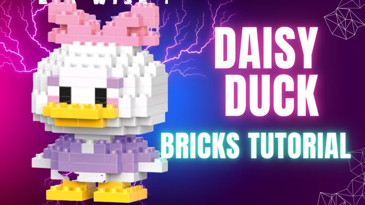 DAISY DUCK LEGO mini | bricks tutorial (bahasa)