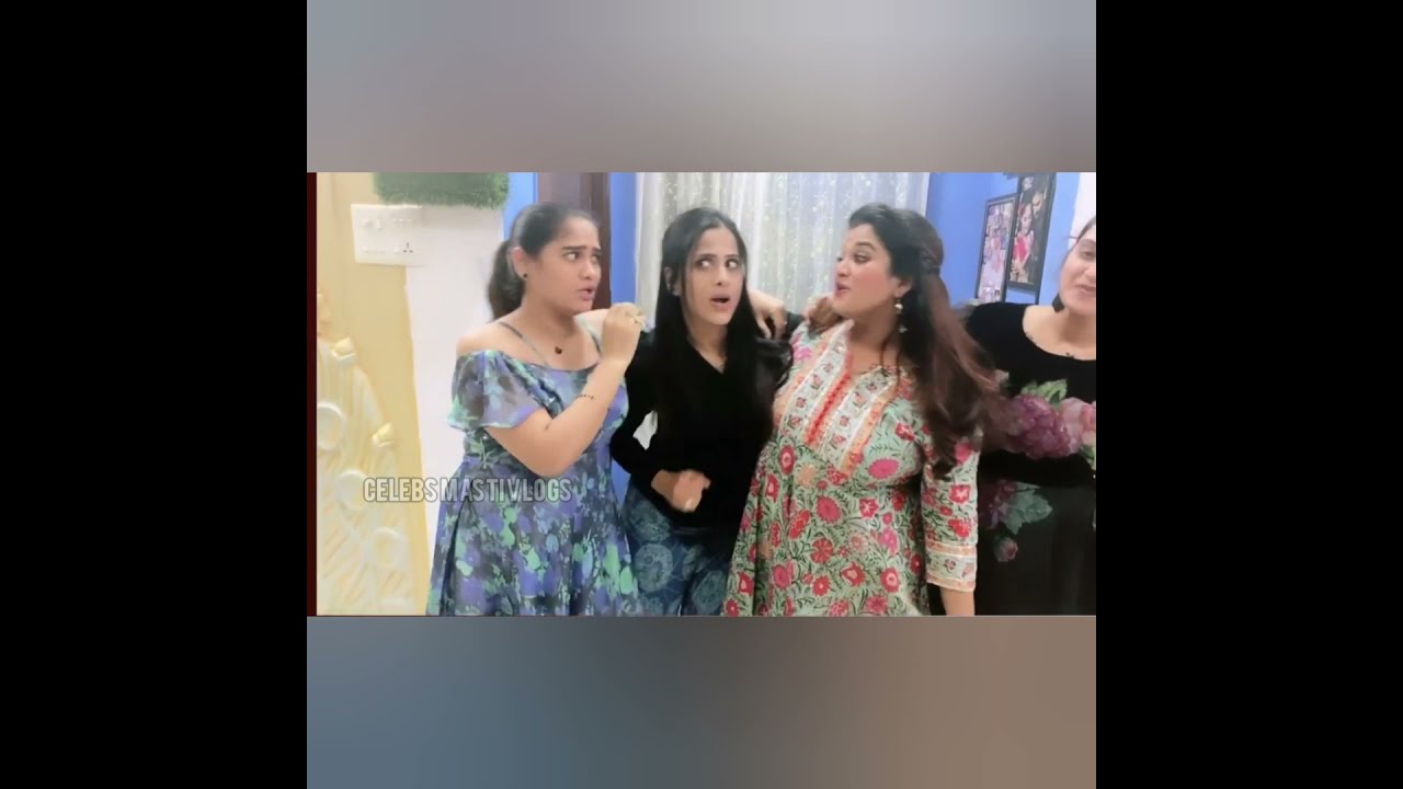 Serial Artist Sreevani, Naveena, Prashanthi and Anjalipavan all together dreaming a Melody Song💖💖💖