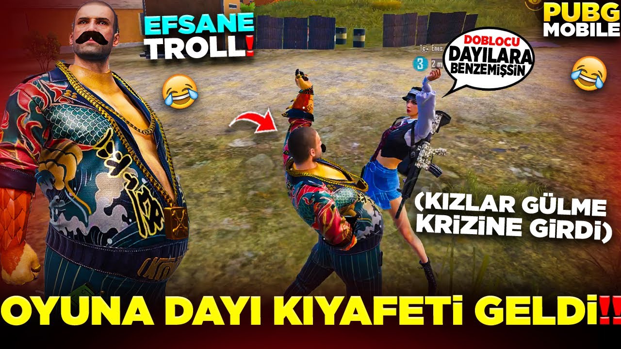 SONUNDA OYUNA DAYI KIYAFETİ GELDİ 😍 (KIZLAR GÜLME KRİZİNE GİRDİ) 🤣 | PUBG MOBILE