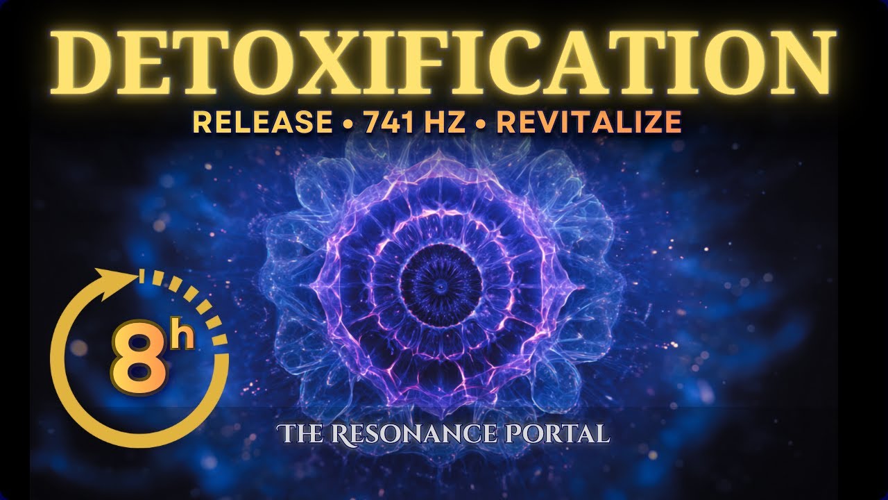8 Hours of 741Hz BLACK Screen Helps Clear the Mind & Detox Negative Tension