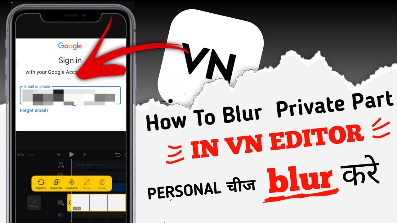 How To Blur Personal Information In Video On VN Editor || Private part ko blur kaise Kare video me