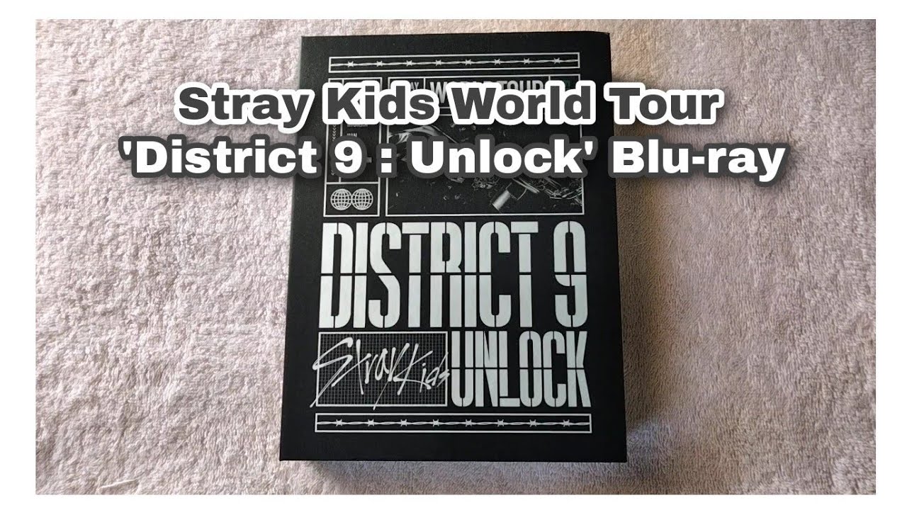 STRAY KIDS (스트레이 키즈) World Tour 'District 9 : Unlock' Blu-ray Unboxing