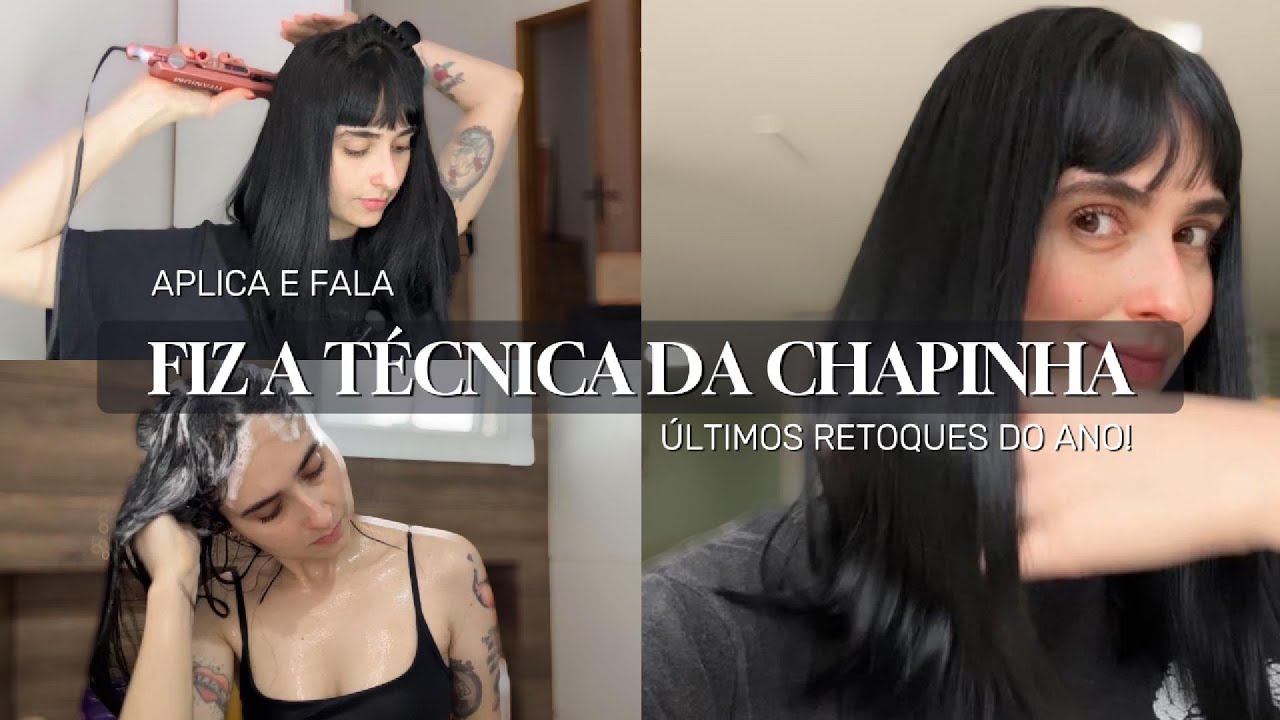 Aplicando HENÊ*CORTEI O CABELO!Aplica e fala