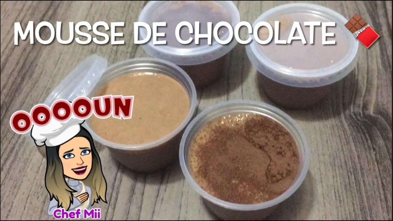 Mousse de Chocolate - Delicioso e fácil de fazer, perfeito pars vender e ter uma renda extra