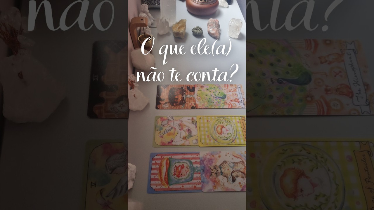TIRAGEM:  O que ele(a) não te conta?💭💜