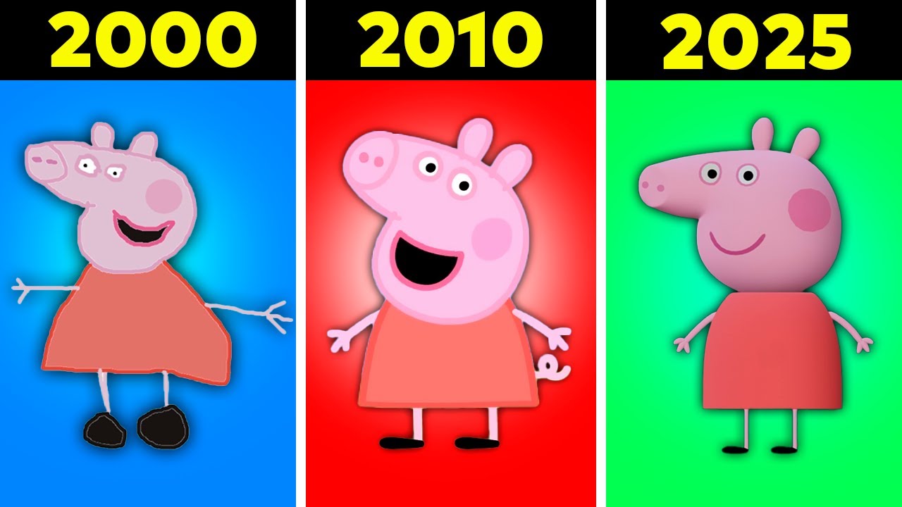 A EVOLUÇÃO da Peppa Pig! (2000-2025)