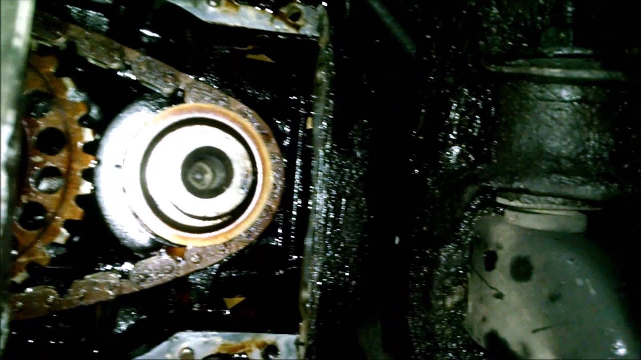 92 Cadillac 4.9 water pump timing cover leak