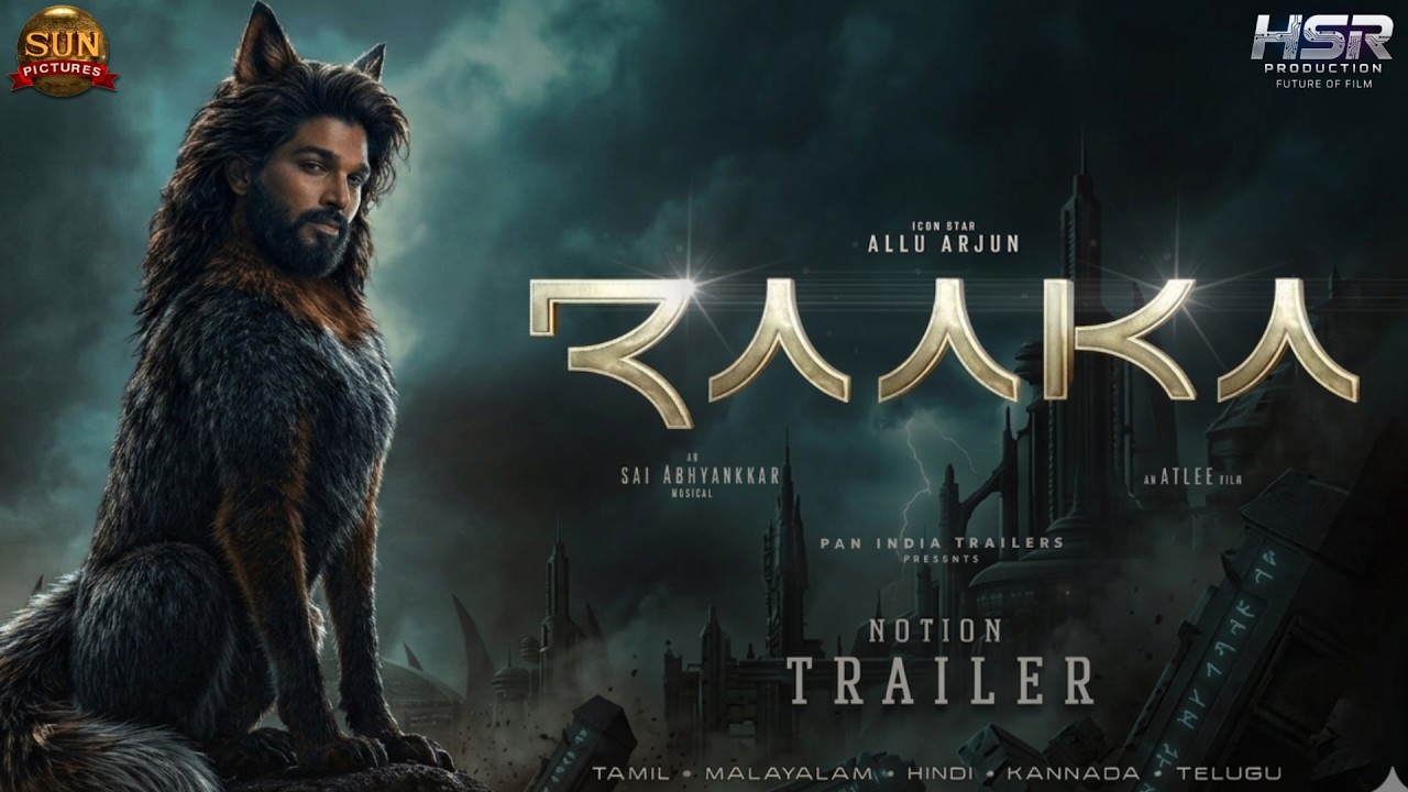 Raaka Trailer | Allu Arjun | Deepika Padukone | Atlee | Raaka Notion Trailer |  Fan made trailer