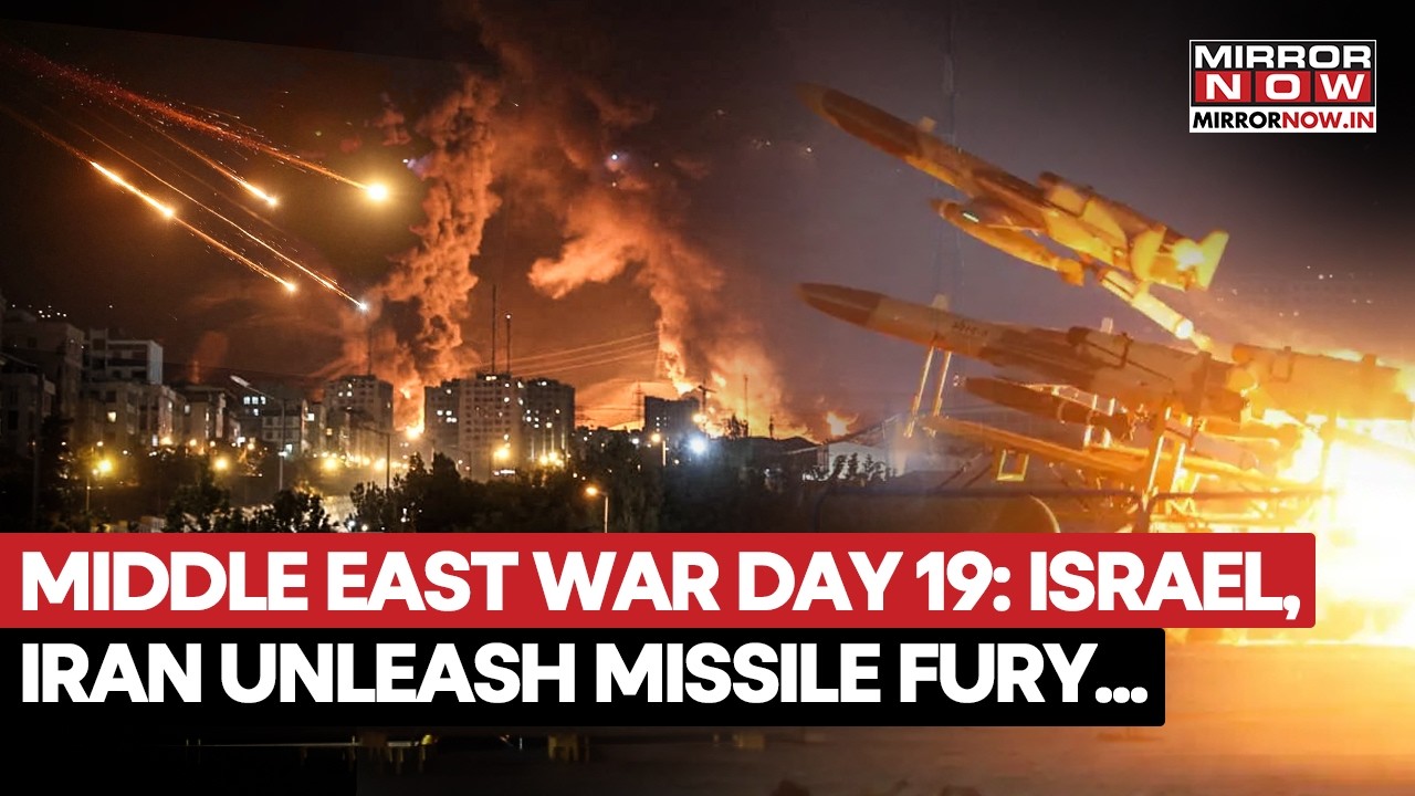 Middle East War Day 19: Iran, Israel Unleash Missile FURY| TEL AVIV, BEIRUT UNDER ATTACK| WATCH