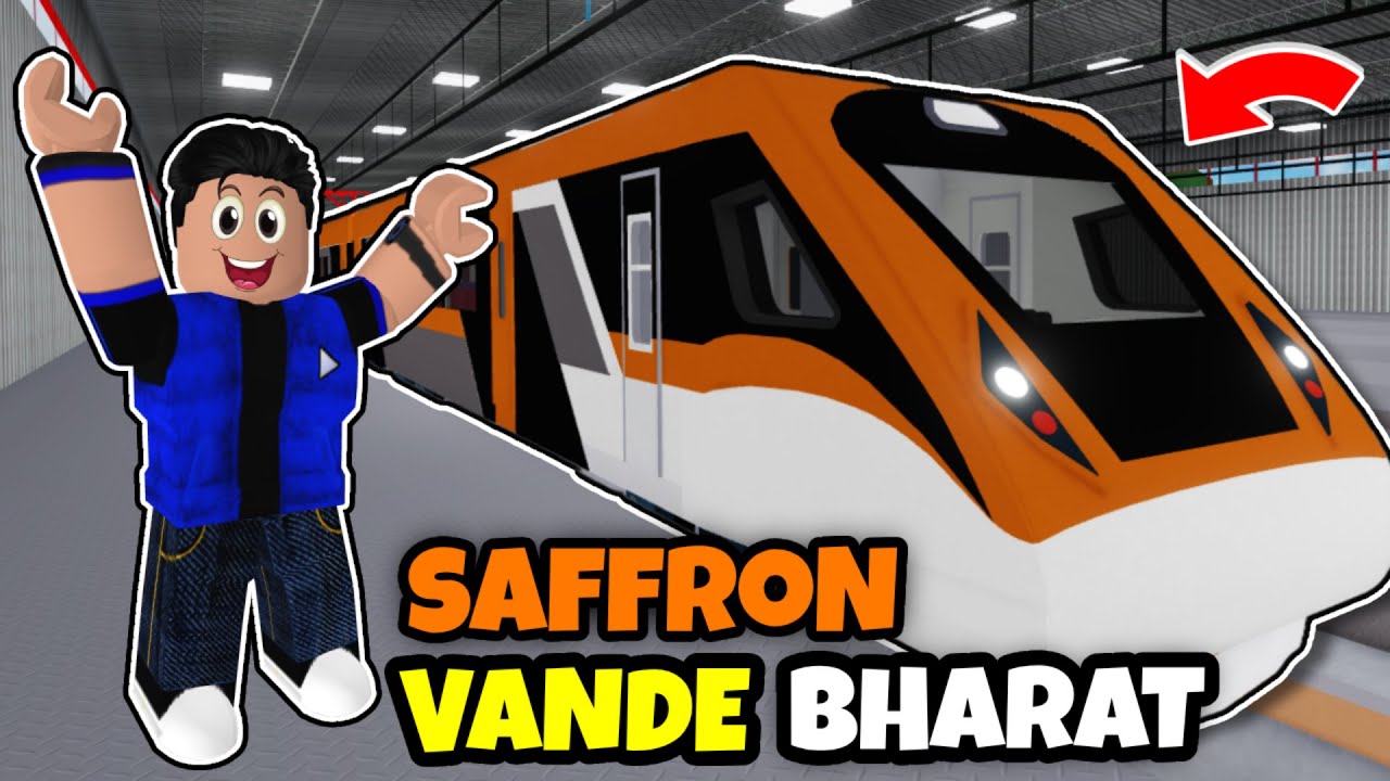 Driving VANDE BHARAT SAFFRON in ROBLOX