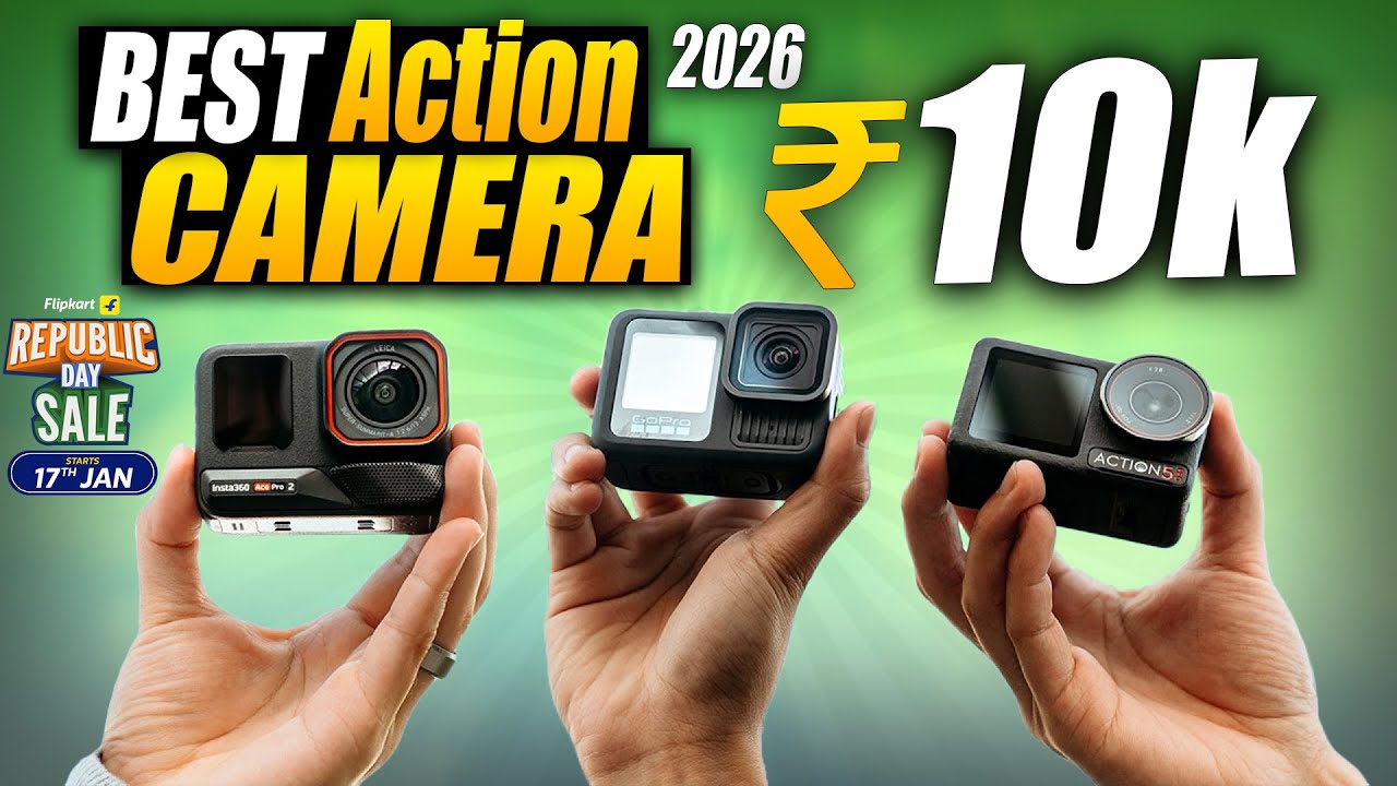 Top 5 Best Action Camera in india | Best Action Cameras 2026 👉4k action camera🔥