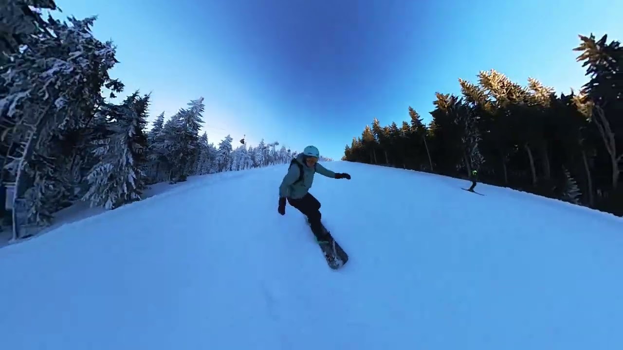 Skiareál Klínovec - Sjezdovka Pařezovka - Prosinec 2023