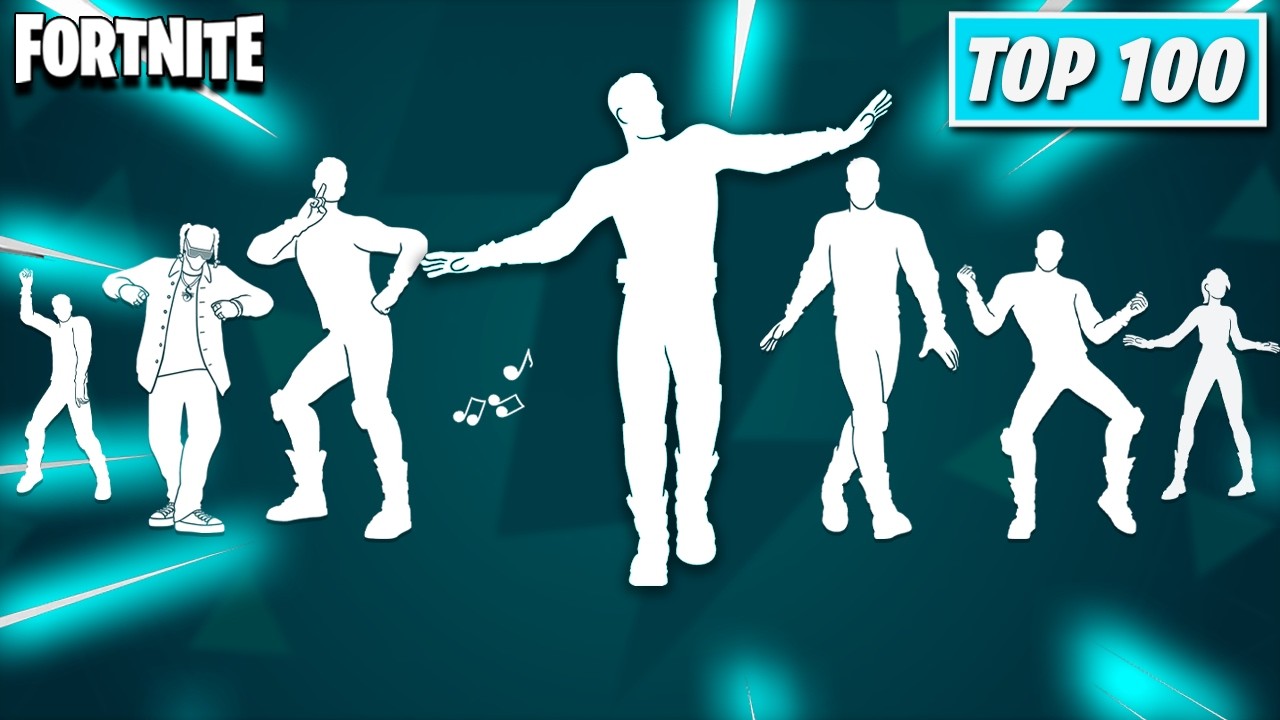 TOP 100 FORTNITE ICON SERIES DANCES & EMOTES
