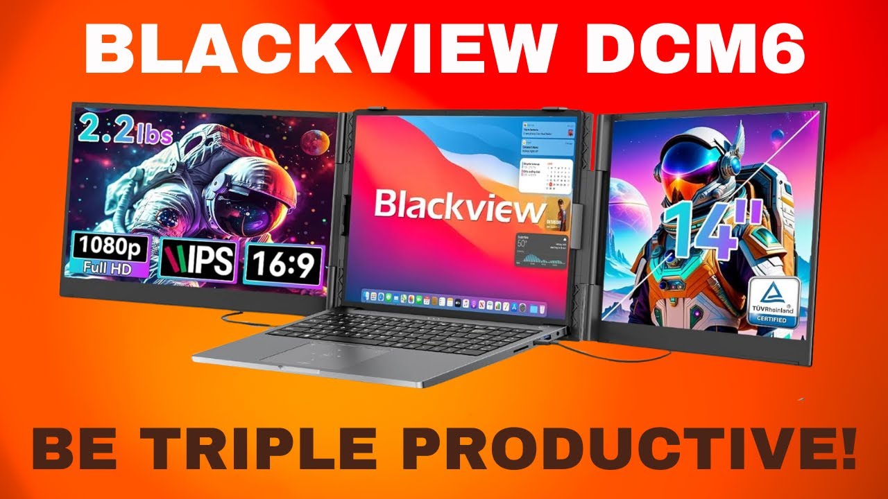 The Blackview DCM6 Triple Screen Extender! A truly productive addition to any 13