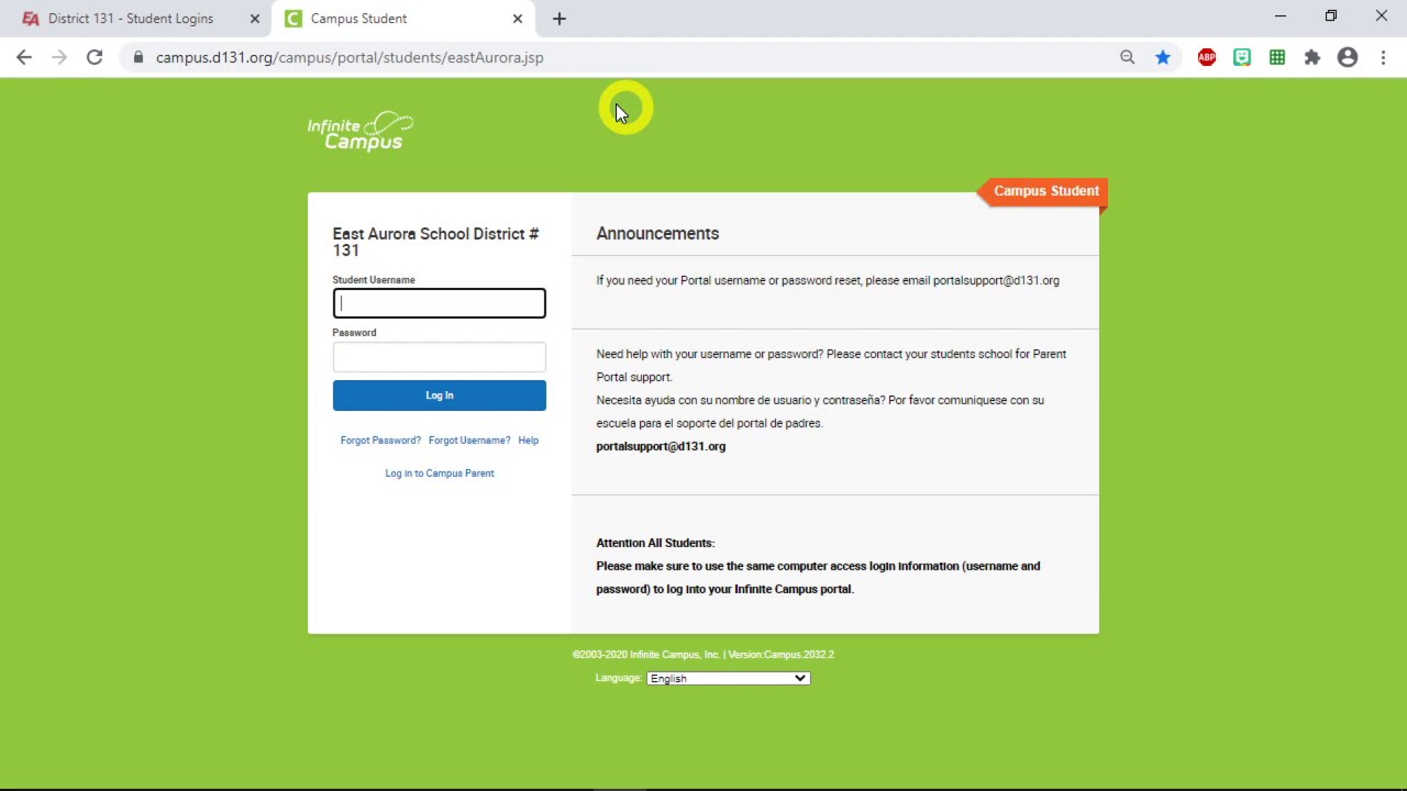 [9] Infinite Campus Student Login