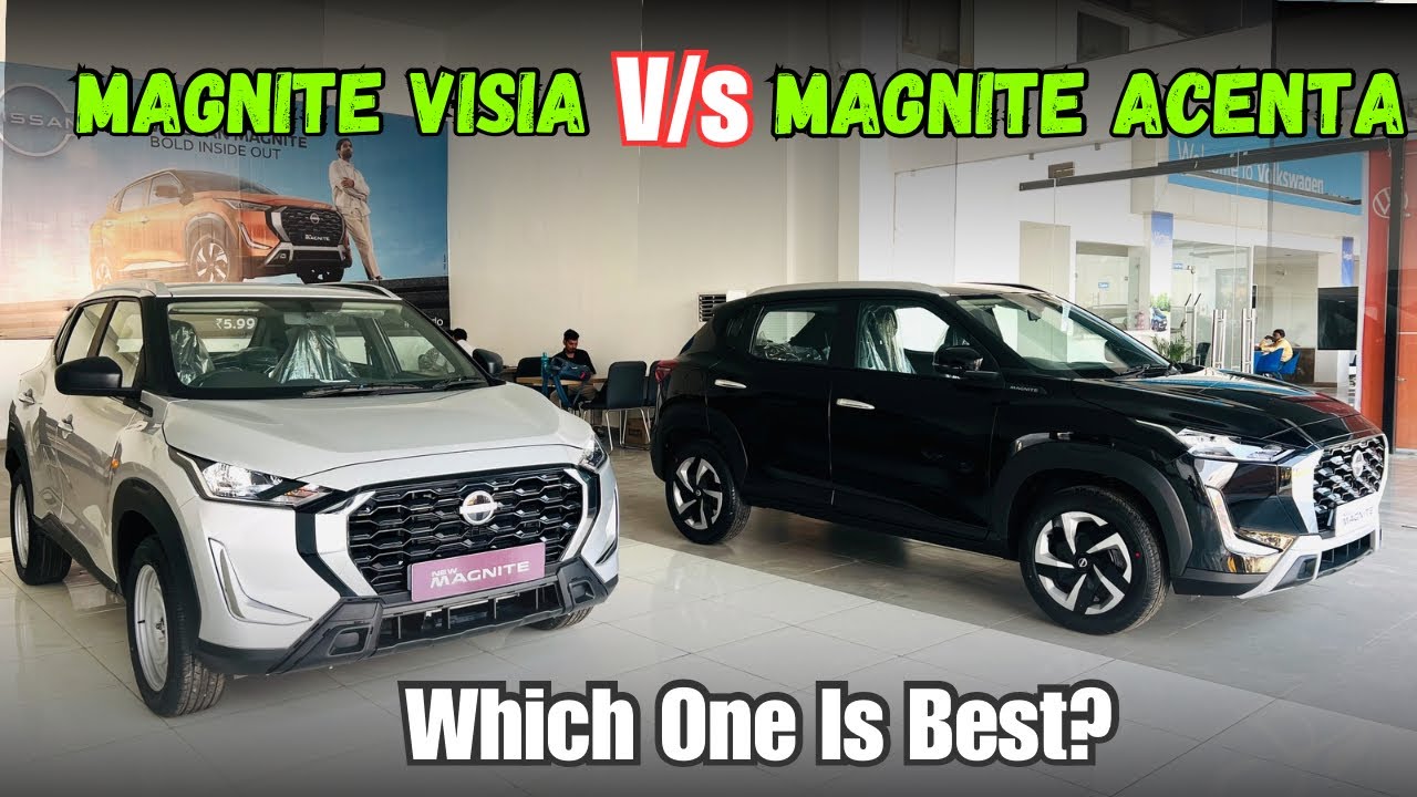 New Nissan Magnite Visia Vs Acenta Full Detailed Comparison ✅ Visia Vs Visia Plus ❤️ Magnite 2025