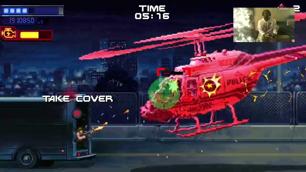 Helicopter chase scene | 