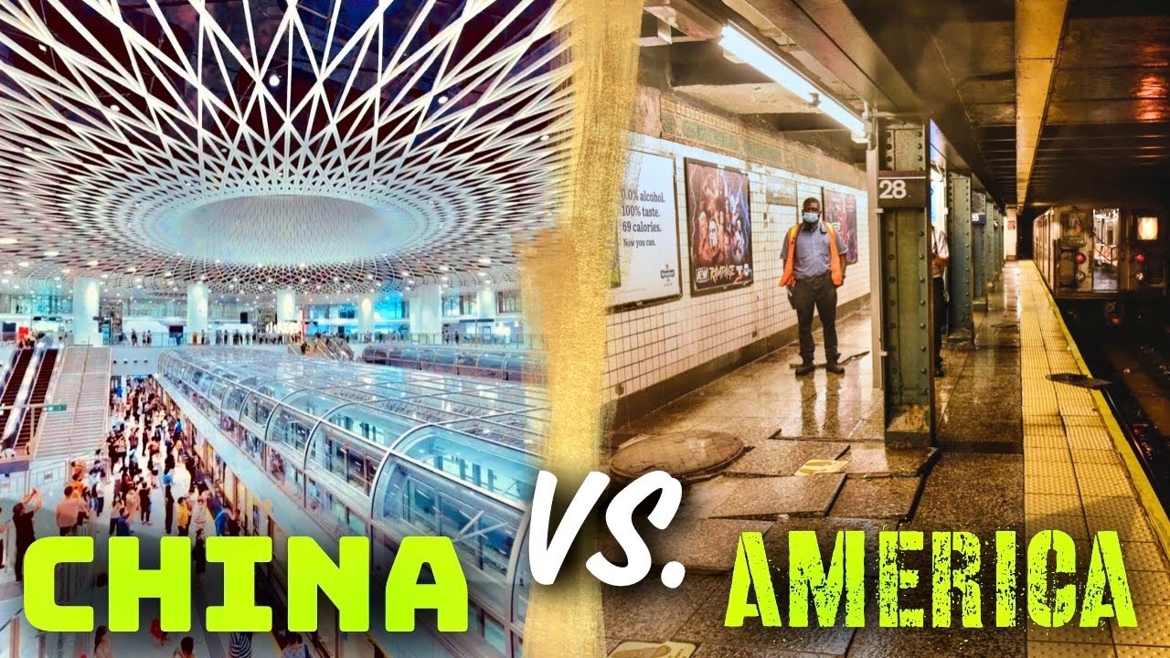 How is the experience of riding a subway in America Vs. China