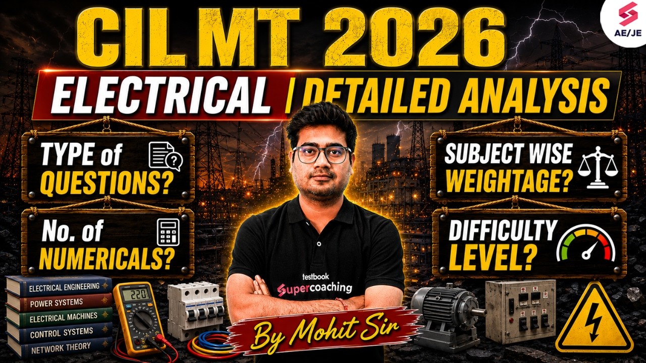 Coal India Recruitment 2026 Syllabus | CIL MT Electrical Syllabus Subject Wise Weightage | Mohit Sir