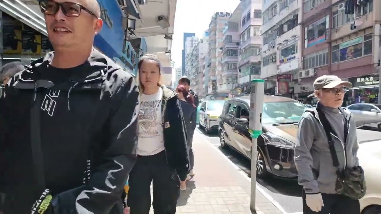 4K Hong Kong walk in Goldfish Market /Tung Choi street no talk 