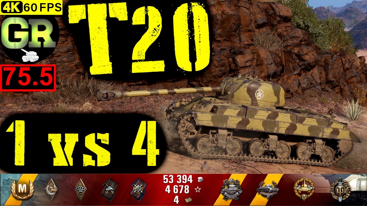 75_World of Tanks T20 WoT Replay - 7 Kills 3.6K DMG(Patch 1.4.0)