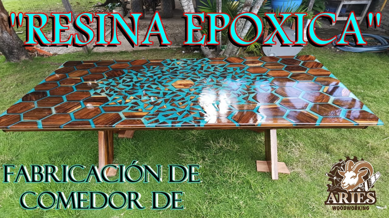 Comedor hecho con Resina Epoxica 