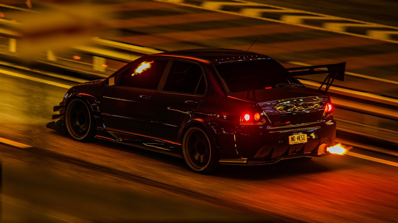 Mitsubishi Lancer EVO IX - Shutoko | Assetto Corsa Traffic !!