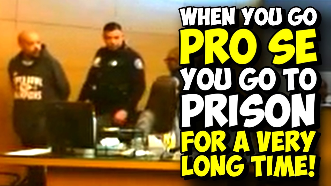 When You Represent Yourself, You Go To Prison For A LONG TIME! Pro Se FAIL!