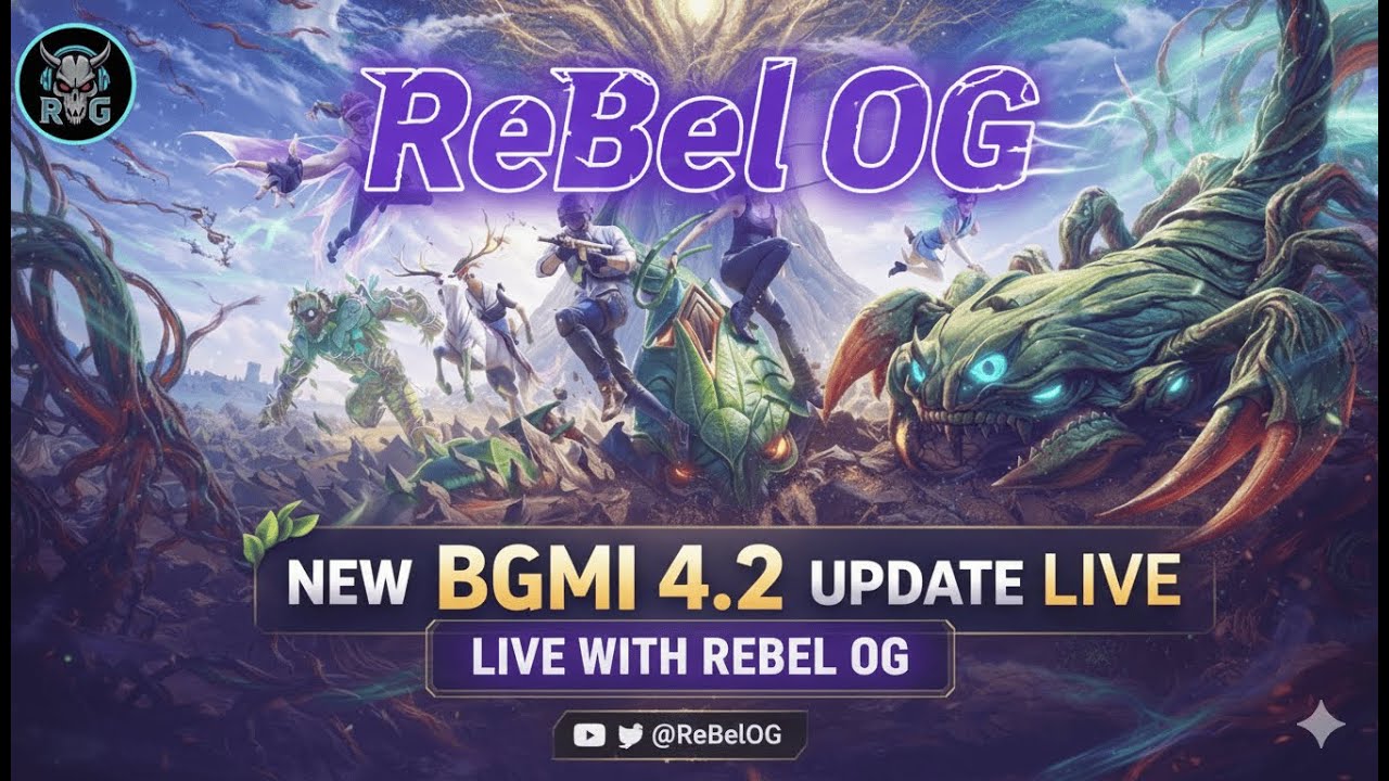 BGMI 4.2 UPDATE IS HERE! 🤩| LIVE WITH REBEL OG ⚡