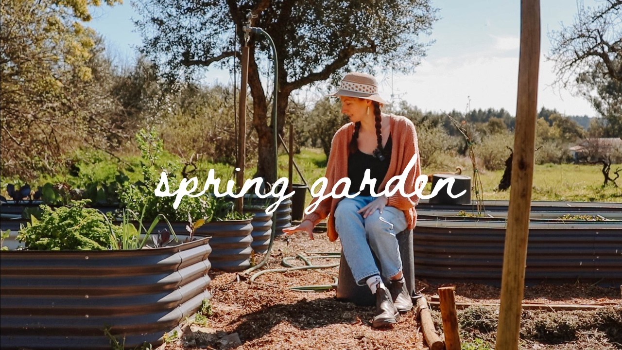 Working on our Spring Garden to Feed our Family