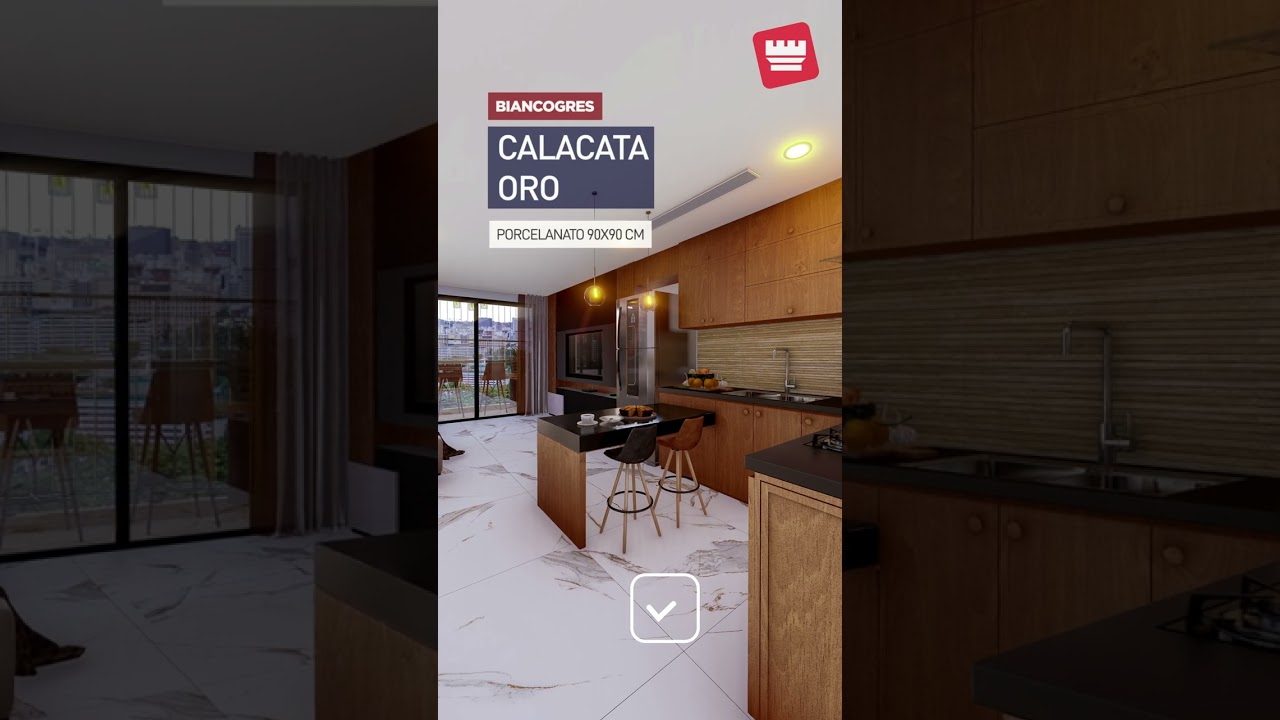 DECORA&Ccedil;&Atilde;O DE SALA INTEGRADA - PROJETO DE MODELAGEM 3D CALACATA RIG