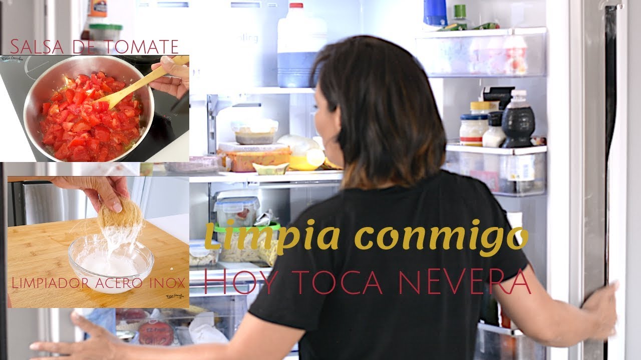 Limpia la nevera, diy limpiador acero inoxidable y hacemos una salsa de tomate