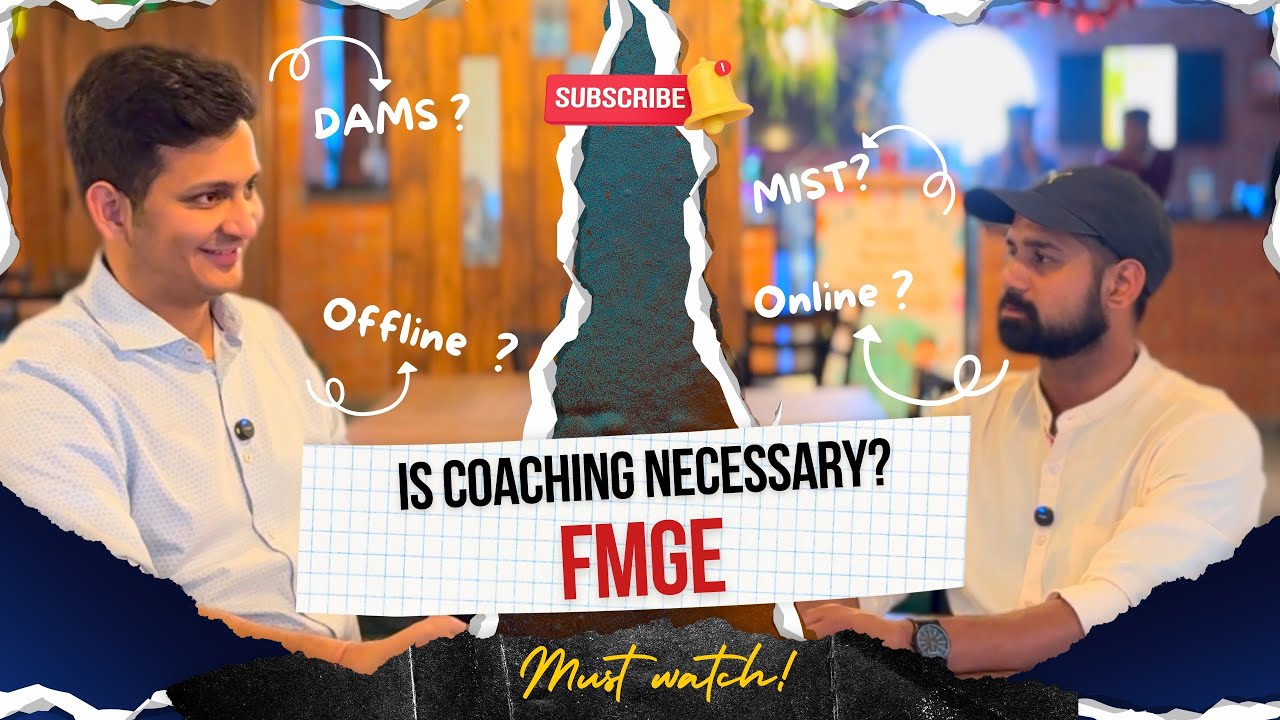 Which coaching is best for FMGE ? Conversation with@DocFromAbroad