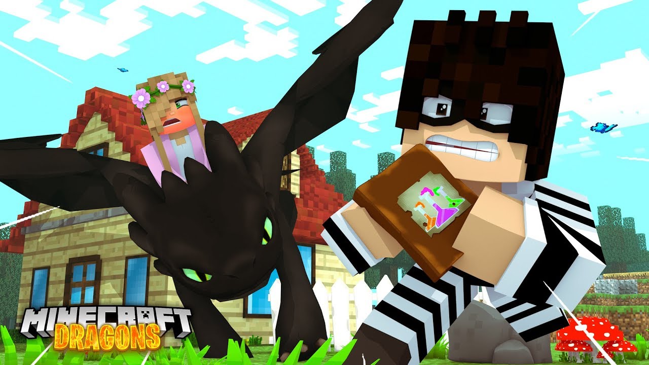 Вор пытается украсть у моих драконов | Minecraft DRAGONS Малышка Келли