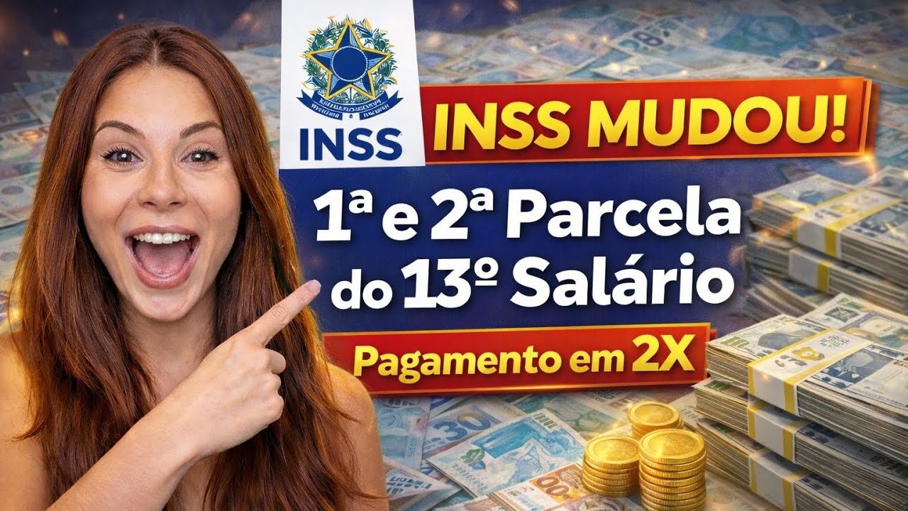 INSS MUDOU! 1ª e 2ª Parcela do 13º Salário 2026_ DATAS E VALORES_ Pagamento em 2x R$2.431,50