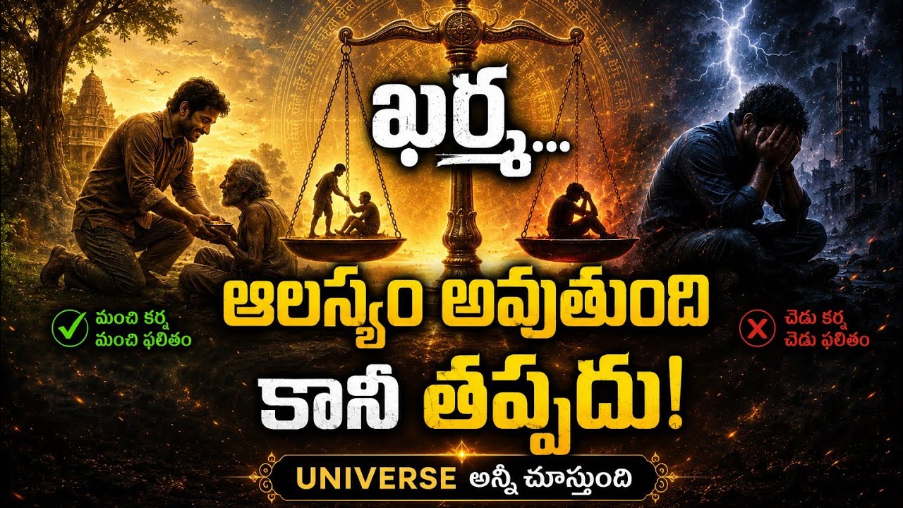 కాలమే ఖర్మ | న్యాయం ఎప్పుడు ఆలస్యం కాదు | Karma Telugu Explained.