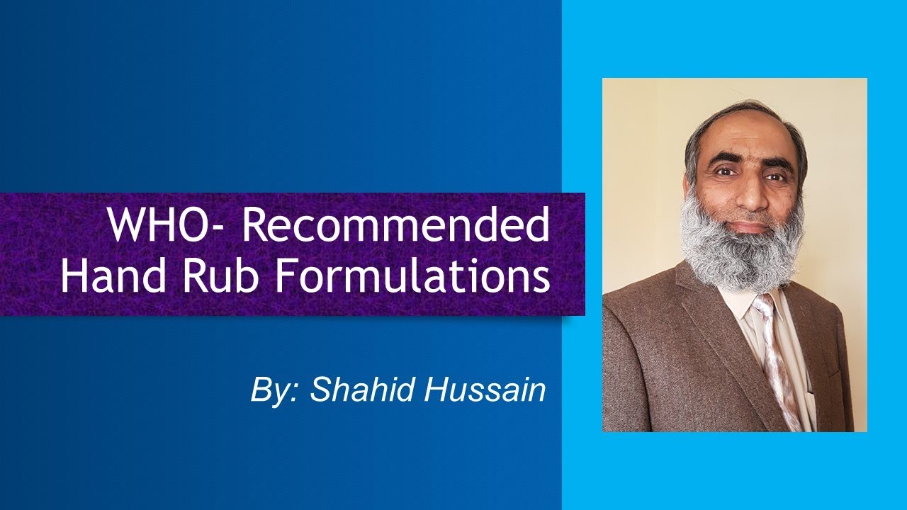 WHO Recommendations for Hand Sanitizer manufacturing and Testing