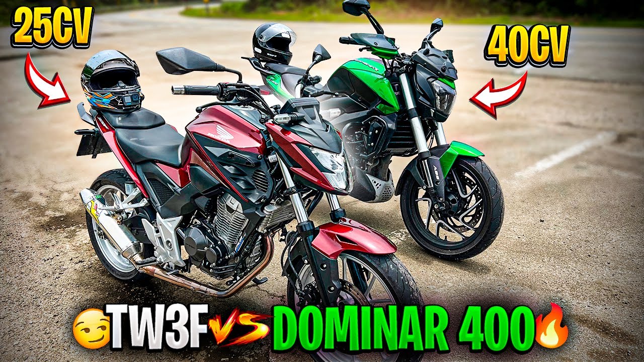 FUI DESAFIADO BAJAJ DOMINAR 400 CONTRA TWISTER 300