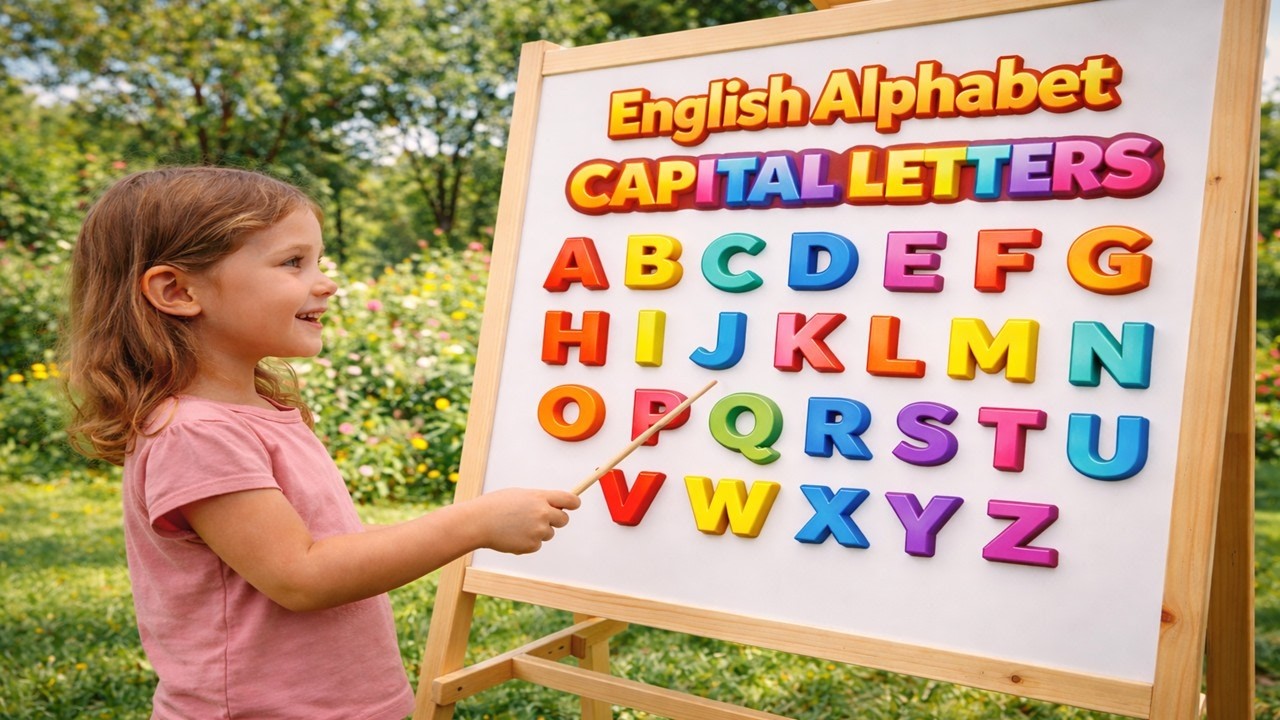 English Alphabet Capital Letters Reading for Kids | A to Z ABCD Learning