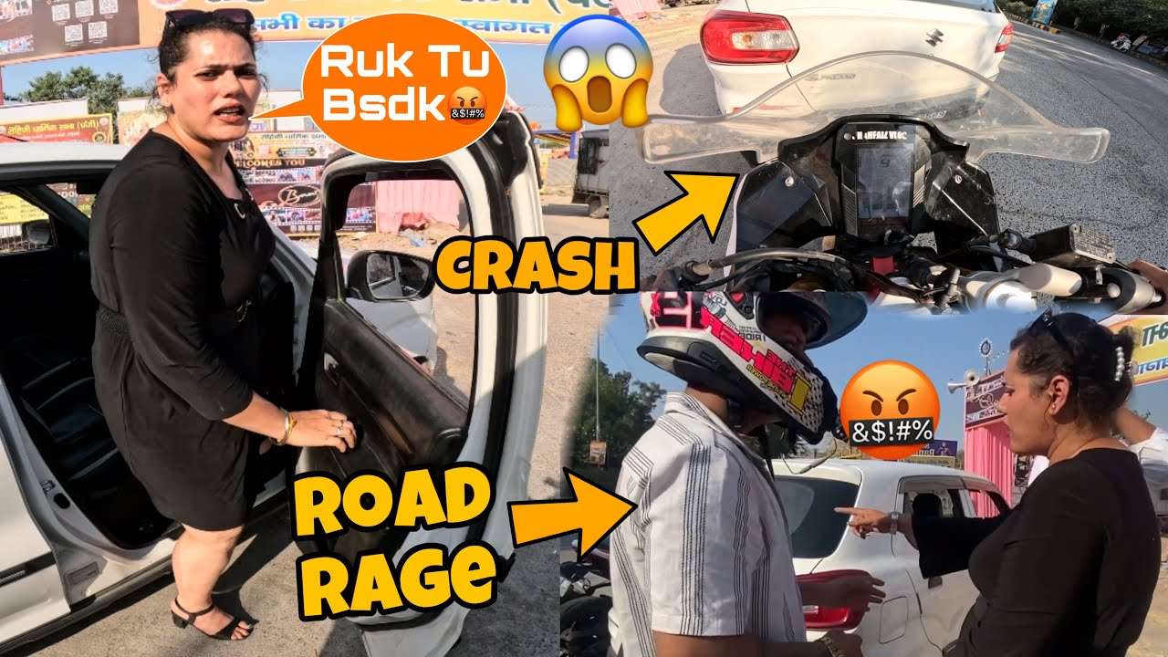 She Crash My BMW Bike With Car💔 || Road Rage With Stupid Girl😤 || Shahfaiz Vlogs