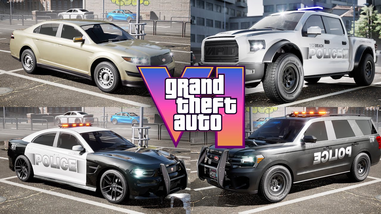 GTA 6 - Exclusive Police Vehicles, Wanted Levels and Variants Compilation