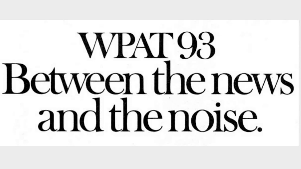 WPAT-FM 93 New York - Ken Mackenzie - 12-1983