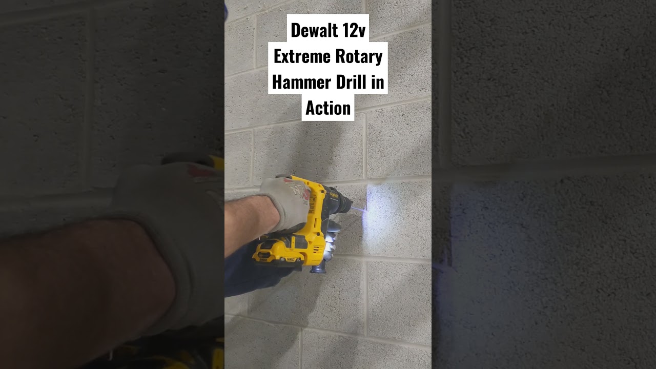 DeWalt 12v Extreme Rotary Hammer Drill in Action