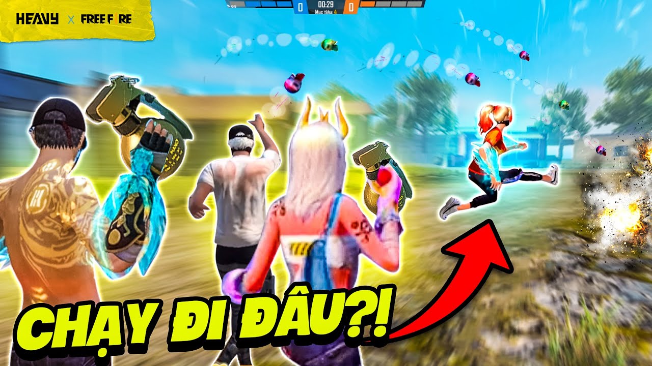 Chạy trốn khỏi cơn mưa bom trong chế độ tử chiến | HEAVY Free Fire