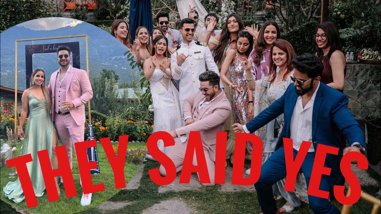 Yes They said yes 💍💍 #krishrag #krishnamukherjee #alygoni #aditibhatia #jasaly #hills  #manali