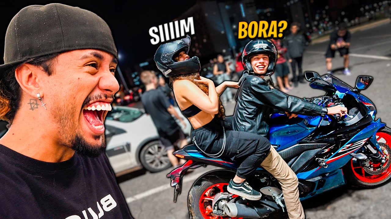 A IRMÃ DA BRENDA ACEITOU SAIR COM ESSE DESCONHECIDO DE MOTO ❤😂