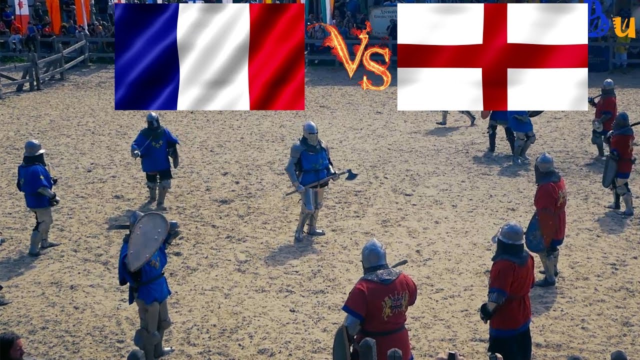 10 x 10 - Buhurt - Medieval Combat - England vs France
