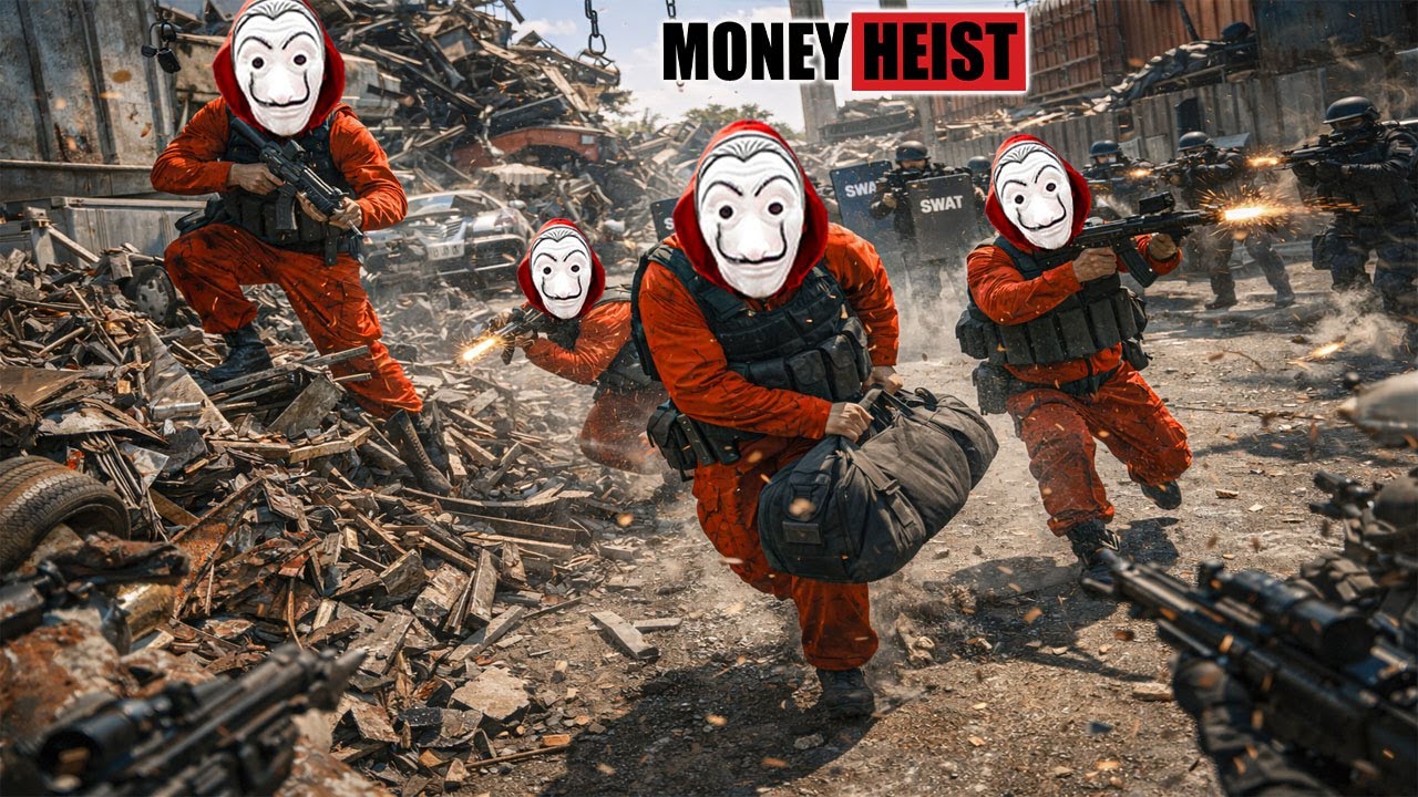 PARKOUR VS MONEY HEIST: Bad Guys Break Into Police Base to Free Hostages and Steal Money | Epic POV