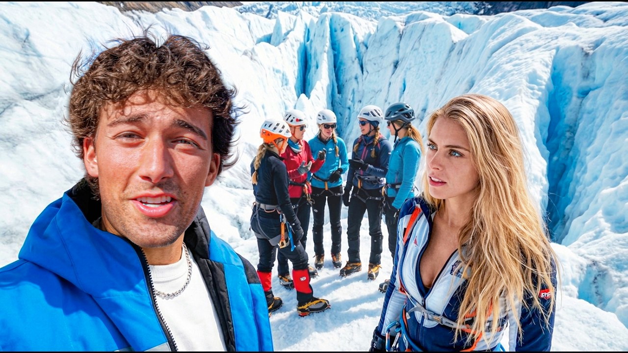 I Went On An Ice Climbing DATE with 5 Icelandic Girls!